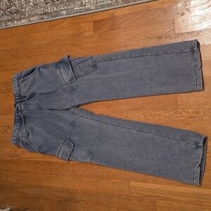 THEREABOUTS BRAND BOYS "OMBRE" BLUE TAPERED CARGO PANTS SIZE LARGE 14-16